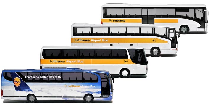 RIETZE | LUFTHANSA | FLYBUSSER | AIRPORT SHUTTLE COACHES | FLUGHAFENBUSSES | Foto: 0rvik